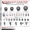 Service Caster 5'' SS Maroon Poly Swivel 1-3/8'' Expanding Stem Caster Total Lock Brake SCC-SSEXTTL20S514-PPUB-MRN-138 - alternate 2